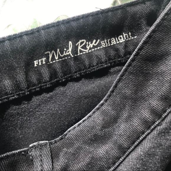 Sonoma Lifestyle Black Midrise Straight Jeans 10S - Picture 8 of 12